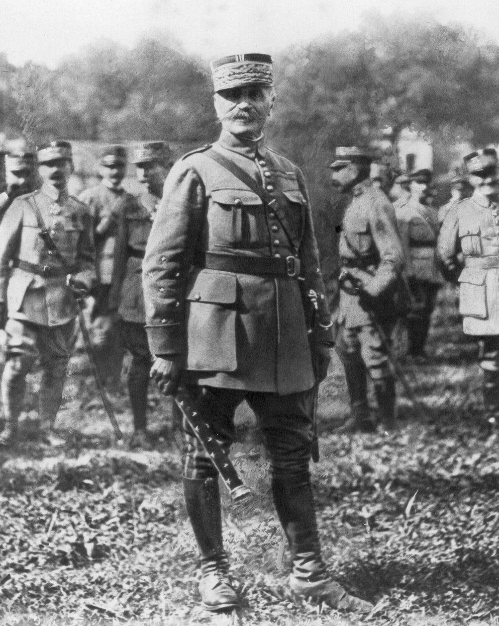 Ferdinand Foch, ranskalainen kenraali ja liittoutuneiden ylikomentaja ensimmäisessä maailmansodassa, 1918 tekijältä Unbekannt