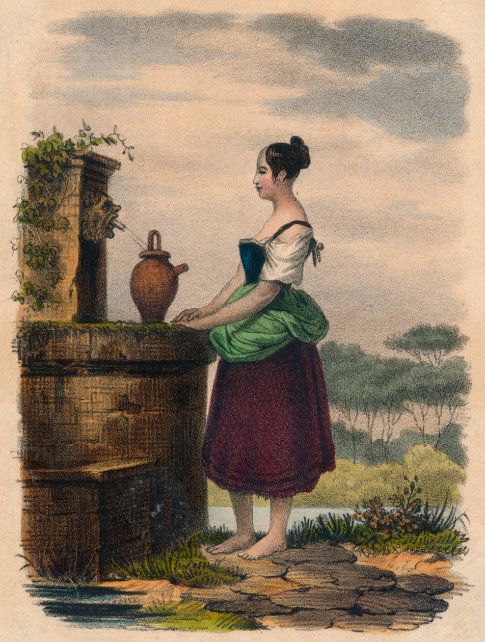 Veden hakeminen, 1800-luku tekijältä Unbekannt