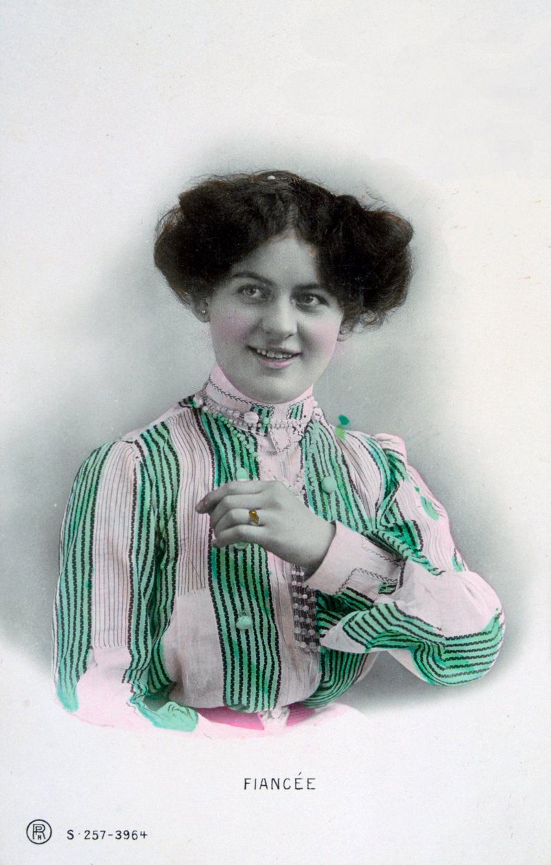 Sulhanen, ranskalainen vintage-postikortti, c1900 tekijältä Unbekannt