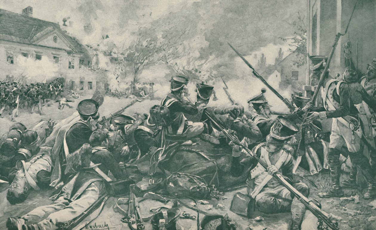 Taistelu Esslingin kaduilla, 1809, 1896. tekijältä Unbekannt