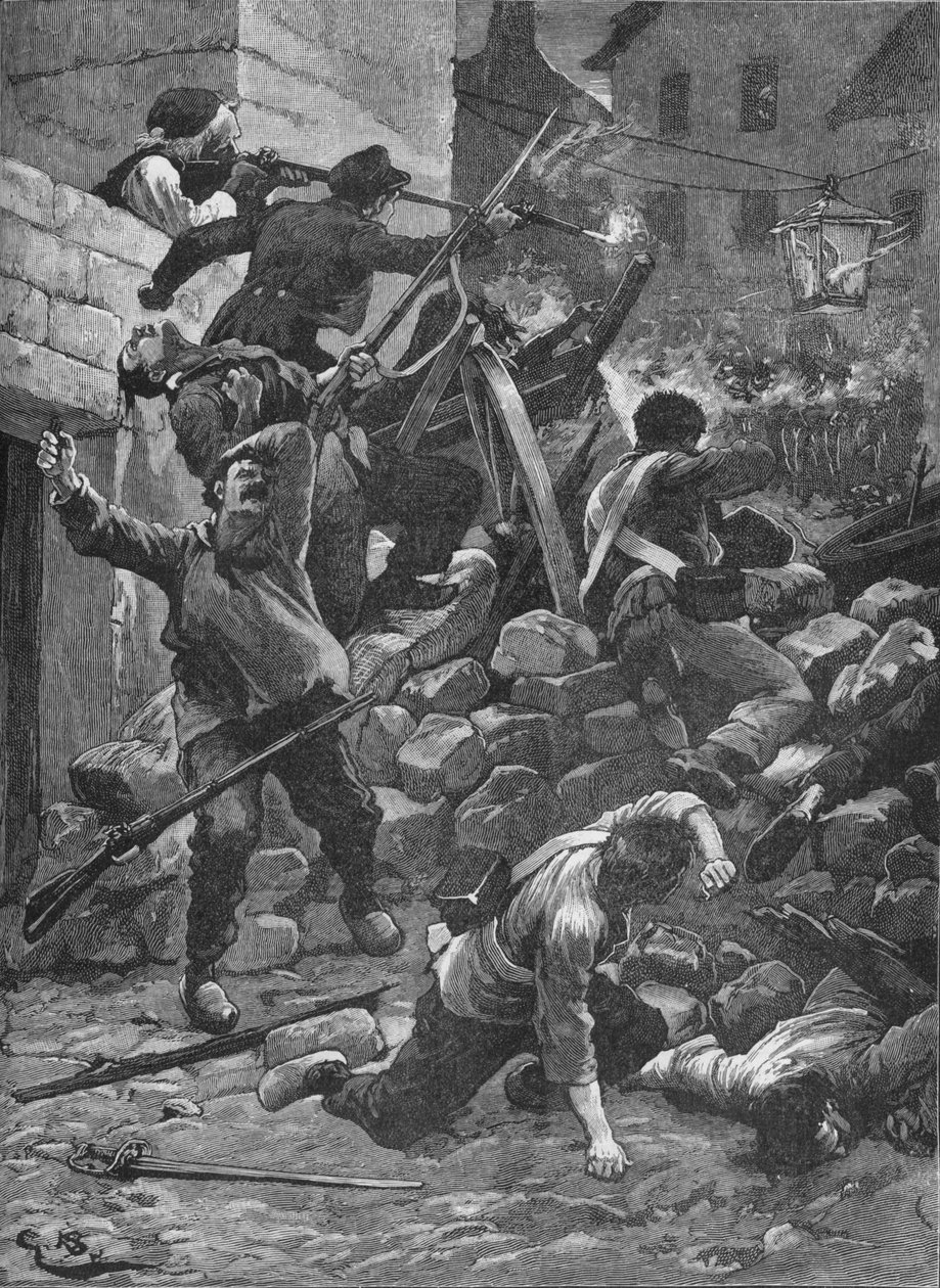Taistelut barrikadeilla Pariisissa, 1848 1906 tekijältä Unbekannt