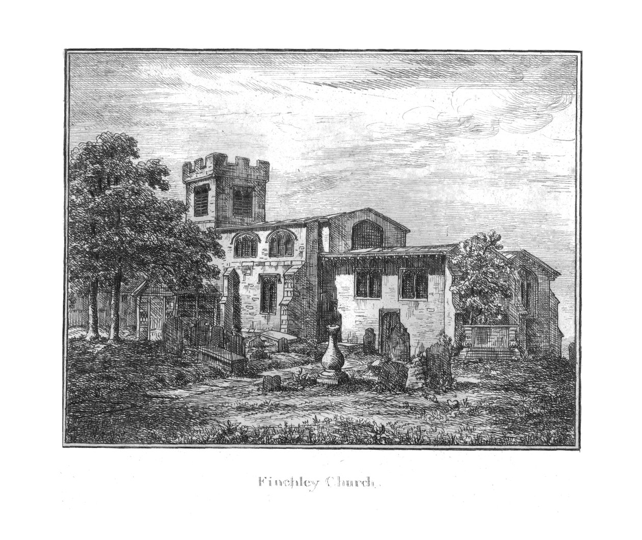 Finchleyn kirkko, 1700-luku tekijältä Unbekannt