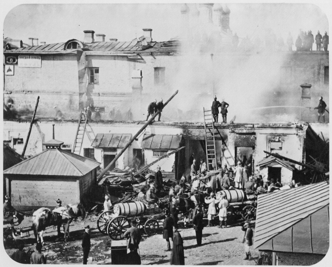 Tuli Moskovassa, Venäjällä, 1872 tekijältä Unbekannt