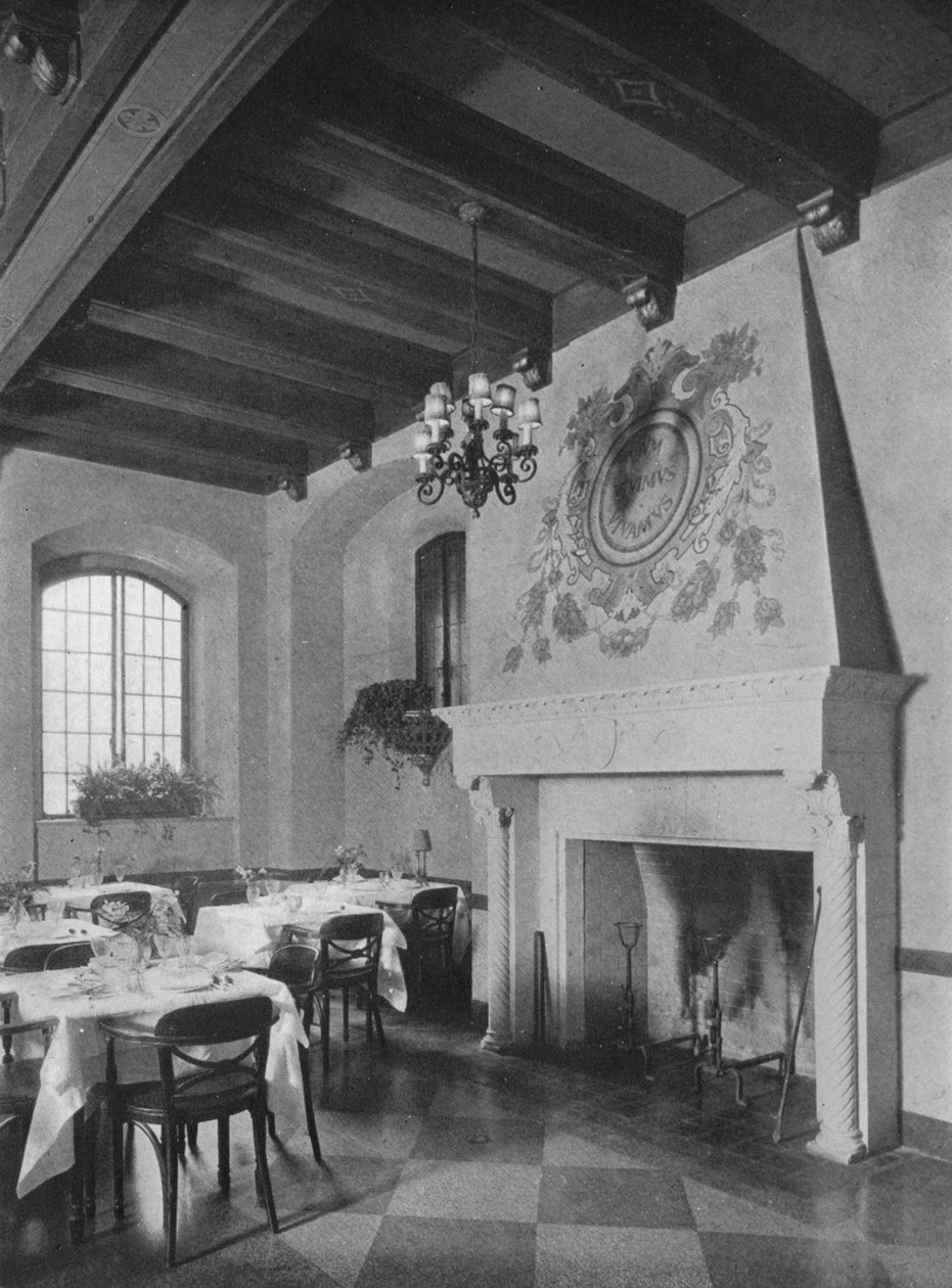 Takka kaakkoisruokasalissa, Fraternity Clubs Building, New York City, 1924 tekijältä Unbekannt
