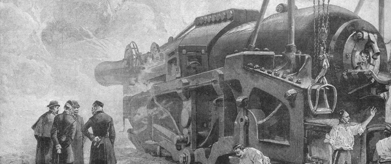 Ammuttiin 111 tonnin aseella... Woolwichissa, kesäkuussa 1887, 1901. tekijältä Unbekannt