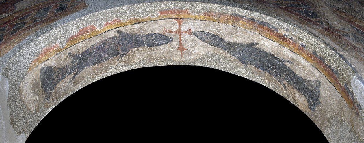 Kaloja Santa Maria de Taüllin ristin reunalla tekijältä Unbekannt