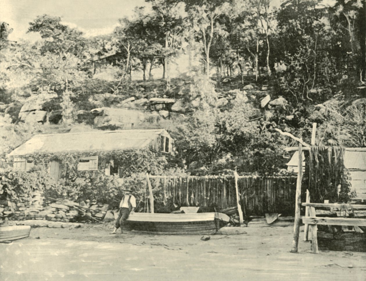Fishermans Hut, Como, 1901. tekijältä Unbekannt
