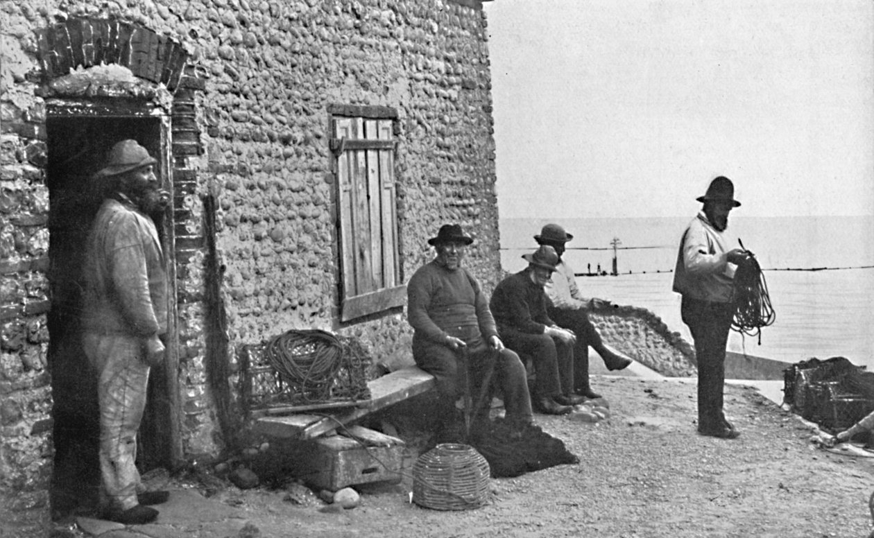 Fishermen, Sheringham, Norfolk, 1912 tekijältä Unbekannt
