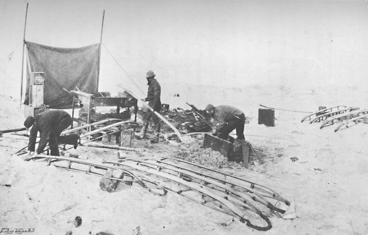 Käsikelkkojen varustaminen juoksijoilla. heinäkuuta 1895 1897 tekijältä Unbekannt