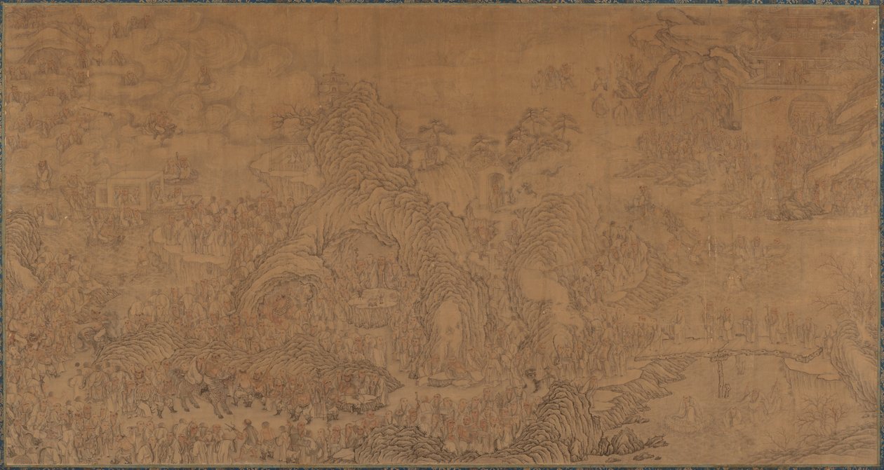 Viisisataa Luohania, Ming-dynastia, 1500-1600-luku. tekijältä Unbekannt