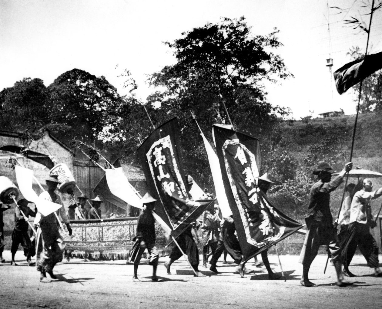 Lipputelineet, Singapore, 1900 tekijältä Unbekannt