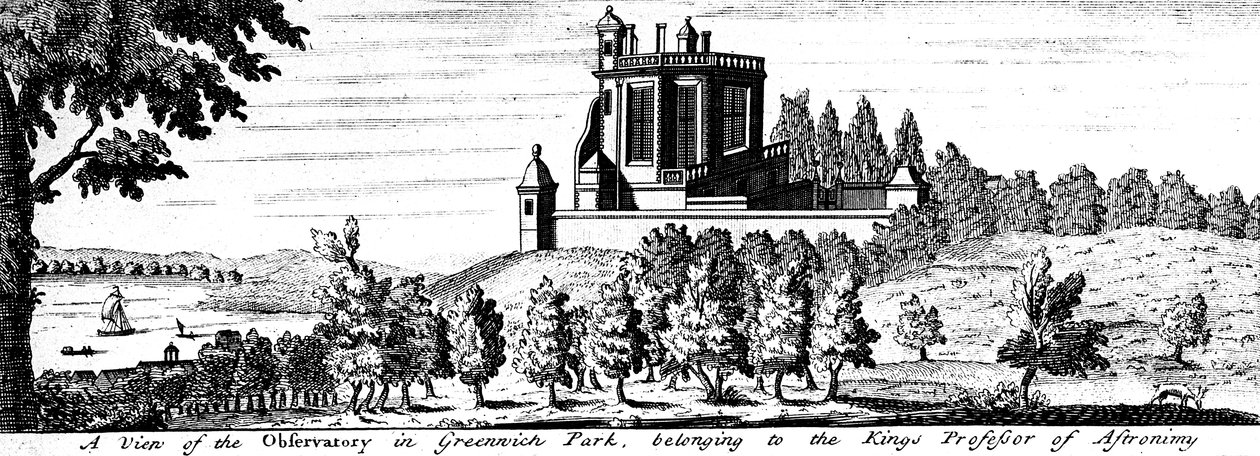 Flamsteed House Greenwich Parkissa Lontoossa 1600-luvun lopulla tekijältä Unbekannt