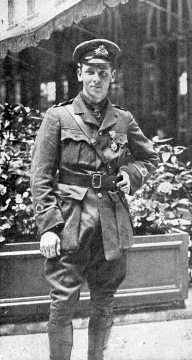 Lentoluutnantti Rex Warneford VC, brittilentäjä, 1915 tekijältä Unbekannt