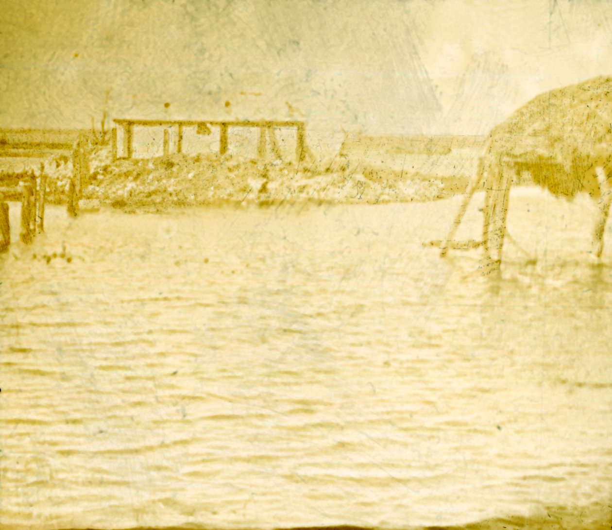 Tulva, Ramskapelle, Belgia, c1914-c1918 tekijältä Unbekannt