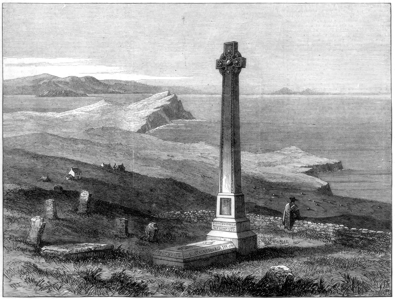Flora Macdonaldsin muistomerkki, Kilmuir, Isle of Skye, Skotlanti, 1872 tekijältä Unbekannt
