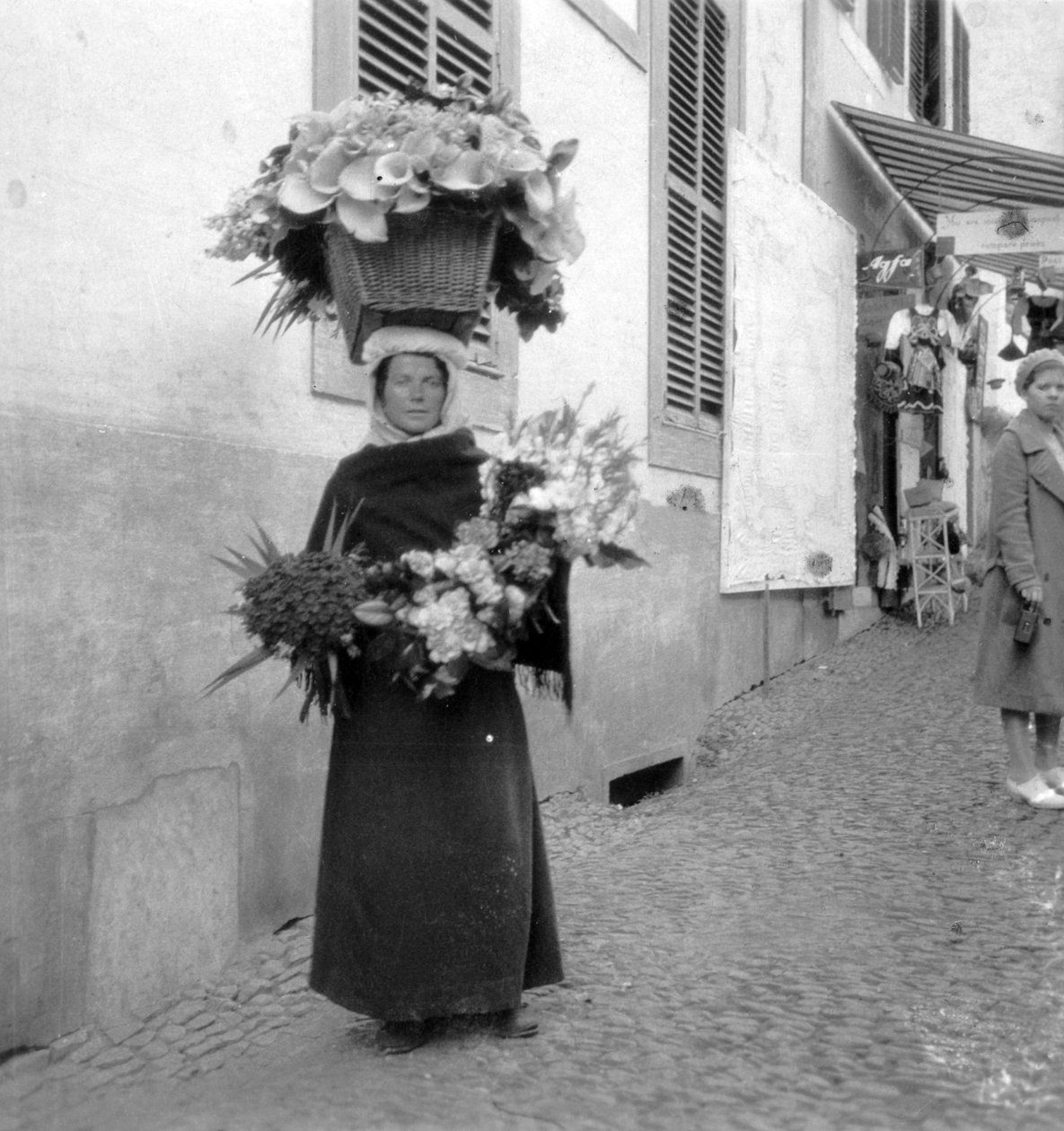 Kukkamyyjä, Funchal, Madeira, 1900-luku tekijältä Unbekannt
