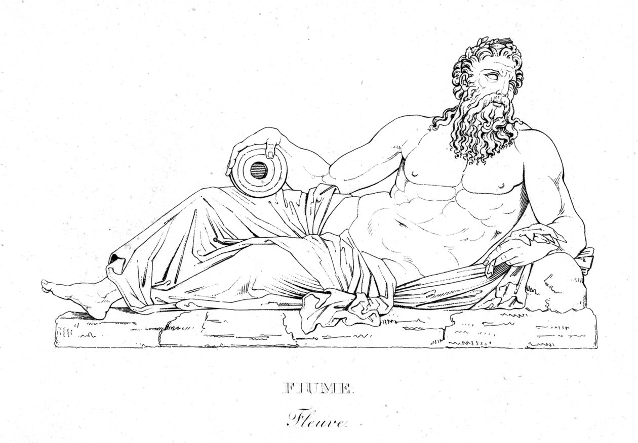 Flume Fleuve, c1850 tekijältä Unbekannt
