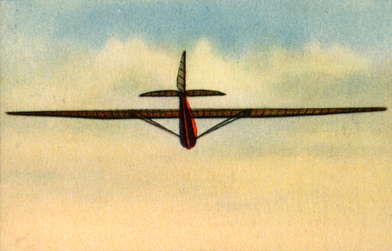 Purjelentokoneen lentäjä Rhön-Rossittenin liitokoulussa Saksassa, 1932. tekijältä Unbekannt
