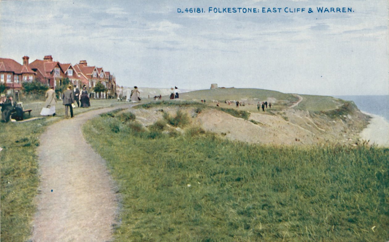 Folkestone: East Cliff & Warren, 1800-luvun loppu - 1900-luvun alku tekijältä Unbekannt
