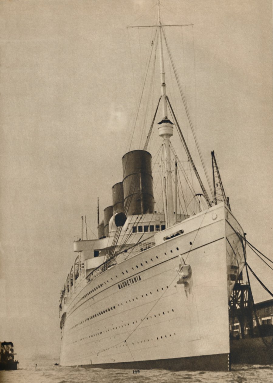 Entinen valtameren kuningatar, R,M.S. Cunard White Star -linjan Mauretania, 1936 tekijältä Unbekannt
