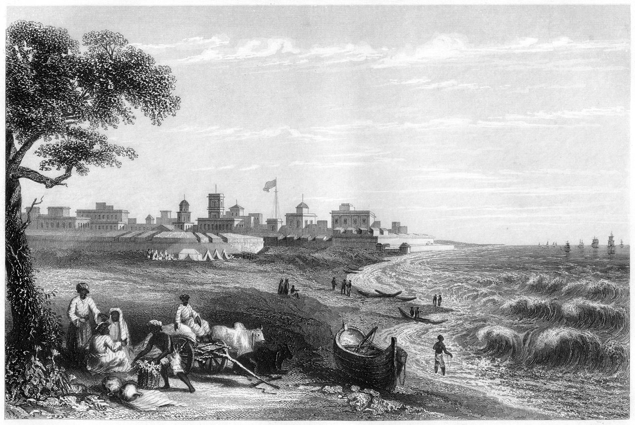 Fort George, Madras, Intia, 1860 tekijältä Unbekannt