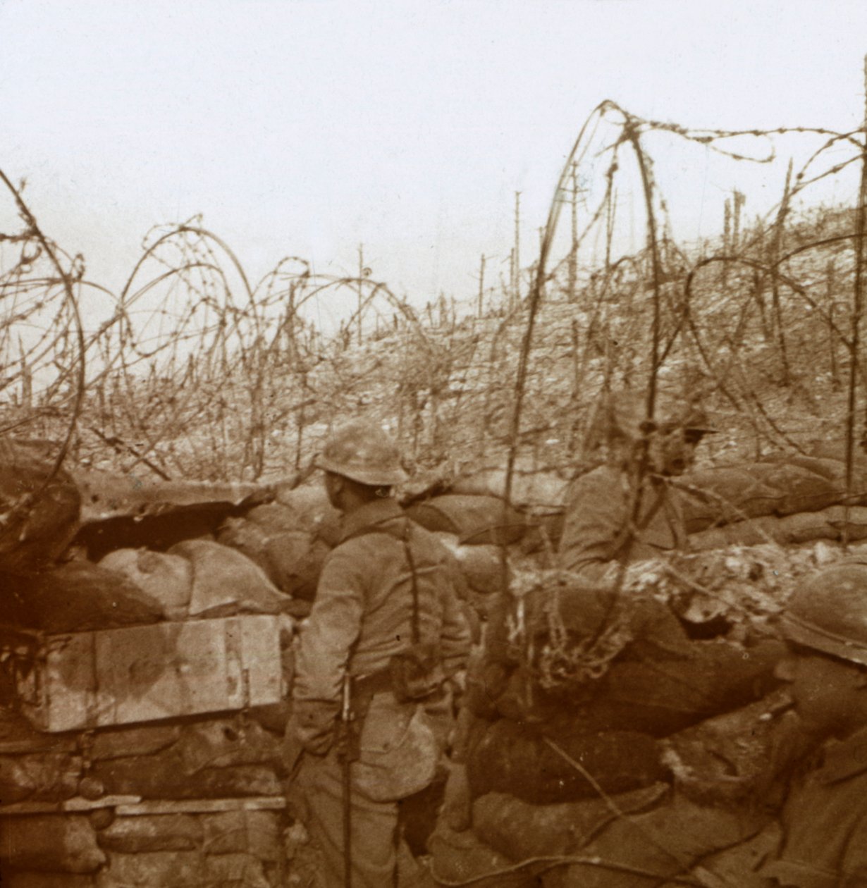 Fosse Froiden kaivanto, Champagne, Pohjois-Ranska, c1914-c1918 tekijältä Unbekannt
