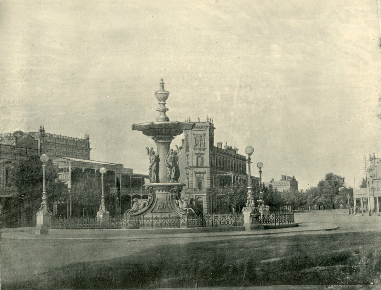 Fountain, Pall Mall, Bendigo, 1901. tekijältä Unbekannt
