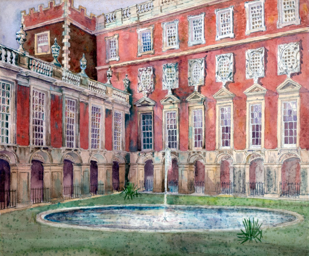 Suihkulähde Hampton Court Palacessa tekijältä Unbekannt