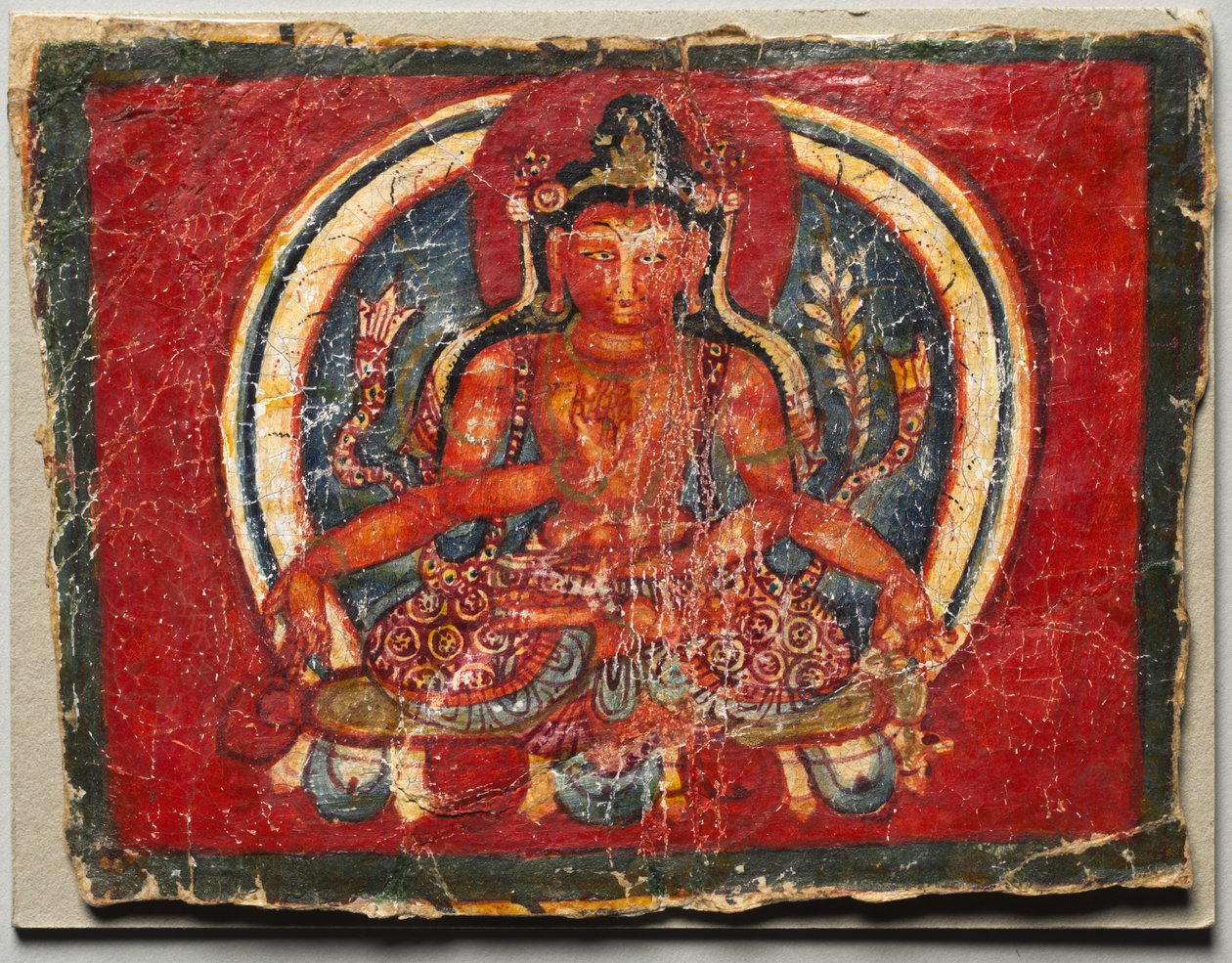 Nelikätinen Maitreya, n. 1200. tekijältä Unbekannt