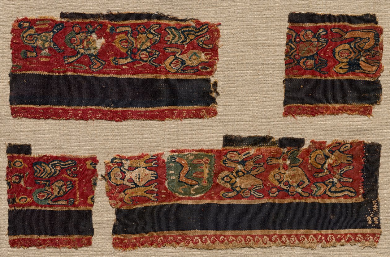 Neljä kappaletta tunikan Clavista, 400-600. tekijältä Unbekannt