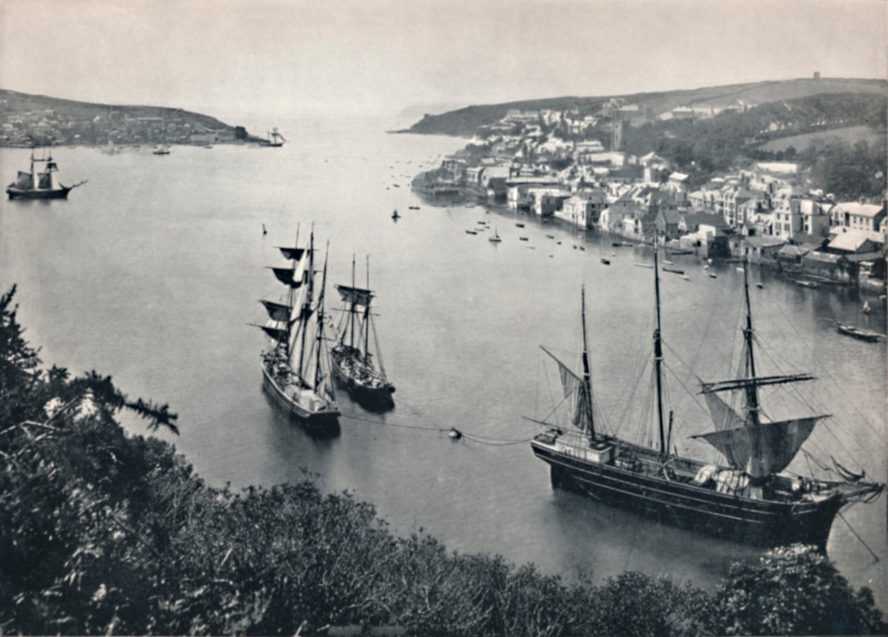 Fowey - Sisäänkäynti satamaan, 1895 tekijältä Unbekannt