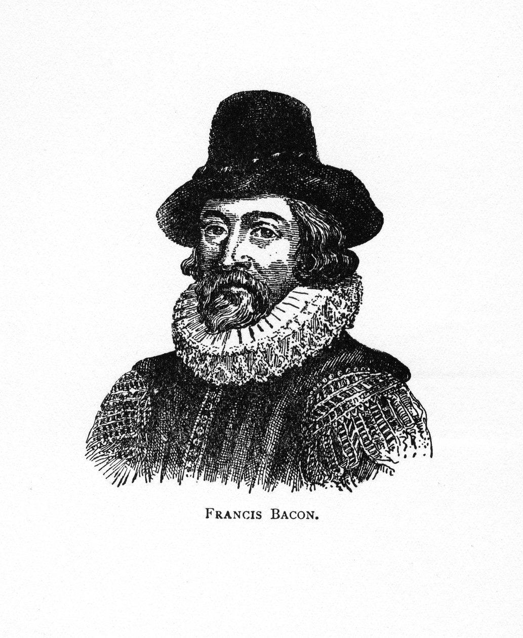 Francis Bacon, ensimmäinen varakreivi St Albans, englantilainen filosofi, tiedemies ja valtiomies, 1900-luku tekijältä Unbekannt