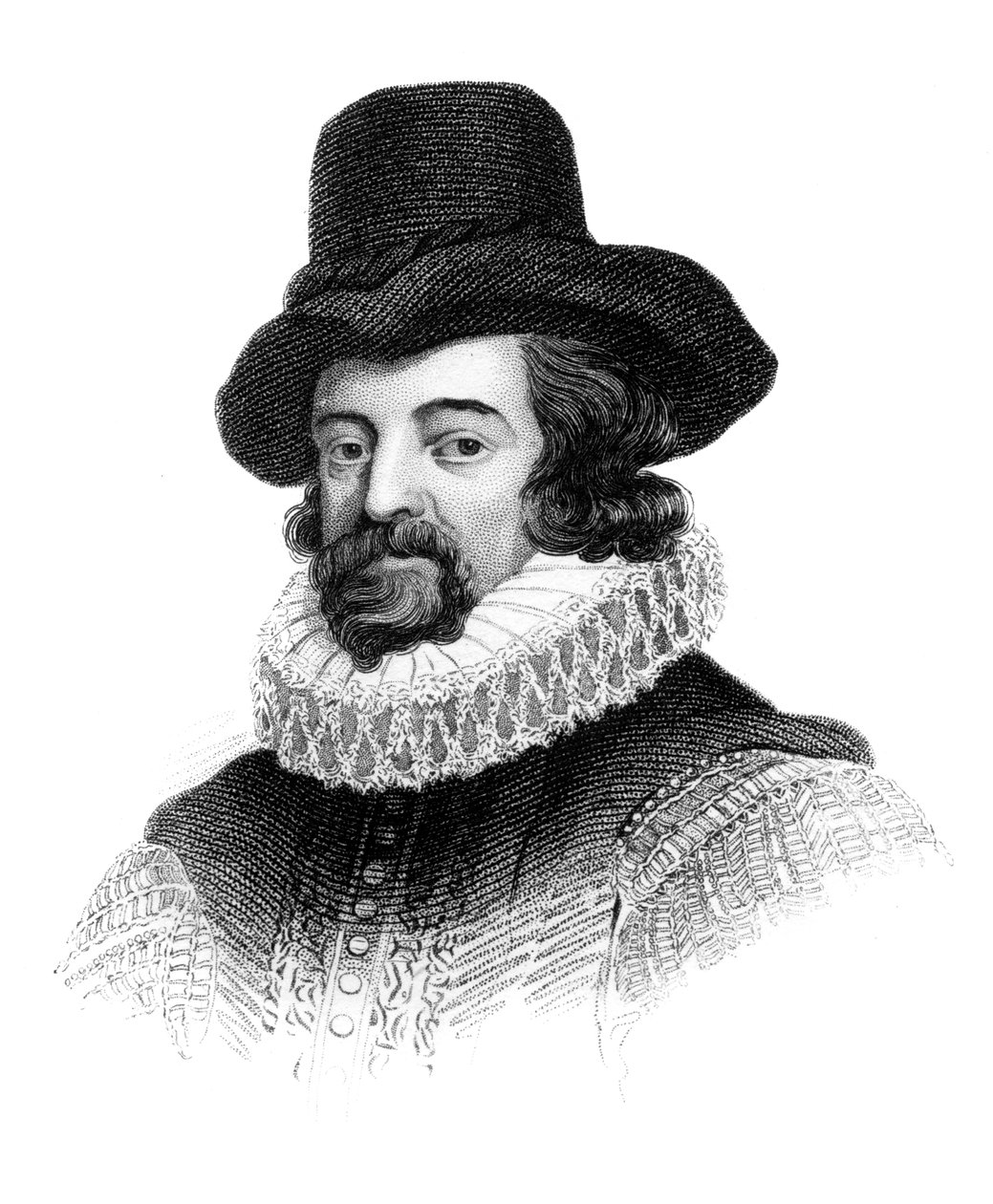 Francis Bacon, varakreivi St Albans, englantilainen filosofi, valtiomies ja esseisti, 1850 tekijältä Unbekannt