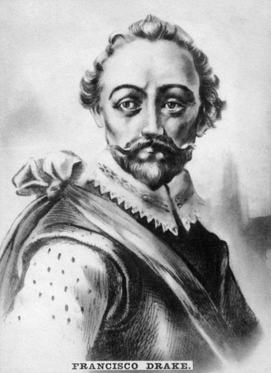 Francisco Drake, 1540-1596, 1920-luku tekijältä Unbekannt