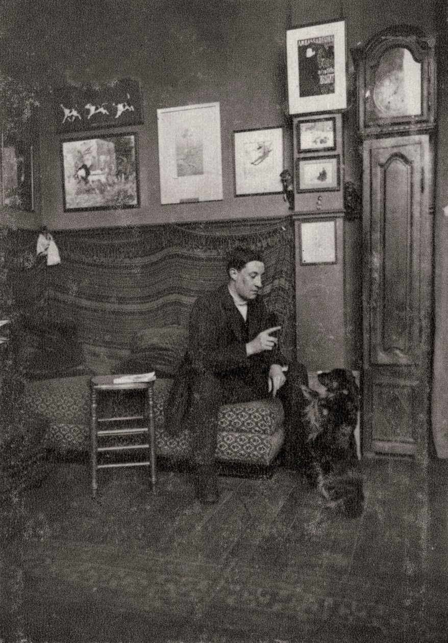Francisque Poulbot, ranskalainen sarjakuvapiirtäjä ja kuvittaja, 1909 tekijältä Unbekannt