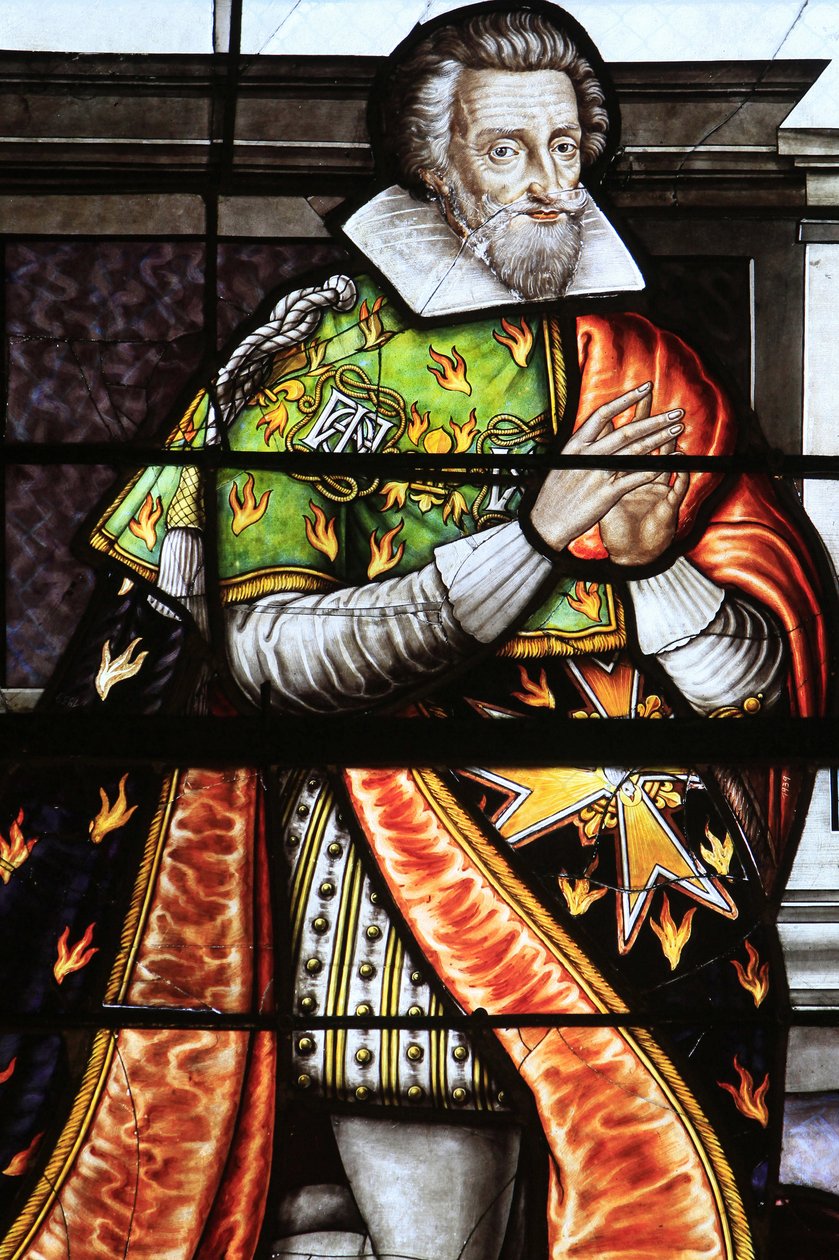 Francois de la Grange. Lasimaalaus yksityiskohta Neitsyt taivaaseen, Bourges, Ranska tekijältä Unbekannt