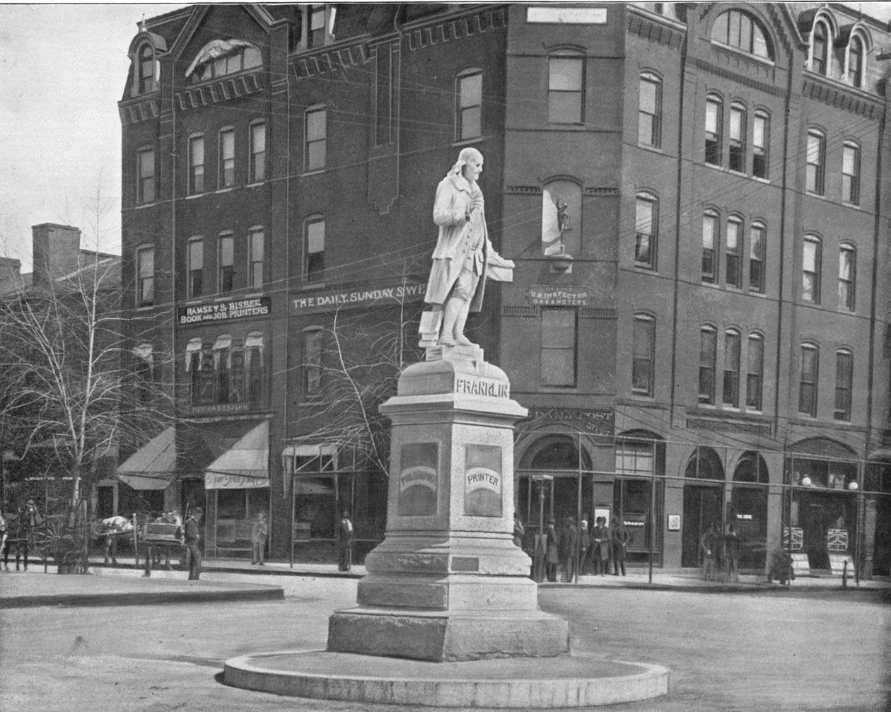 Franklin-patsas, Washington DC, USA, 1900. tekijältä Unbekannt