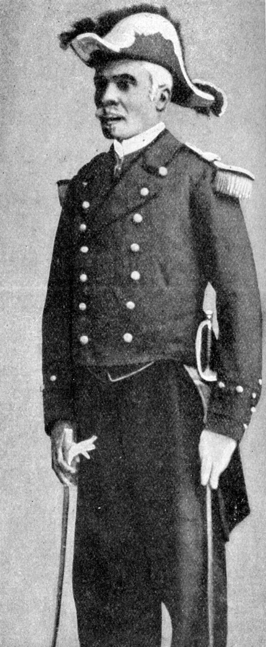 François C. Antoine Simon, Haitin presidentti, amiraaliksi pukeutunut, 1922 tekijältä Unbekannt