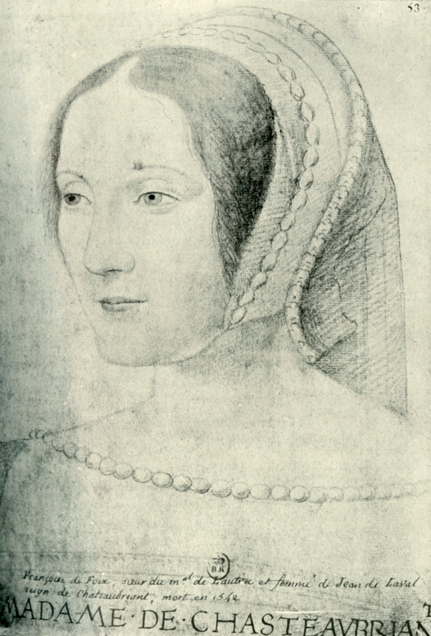 Françoise de Foix, Châteaubriantin kreivitär, 1500-luvun alku, 1907. tekijältä Unbekannt