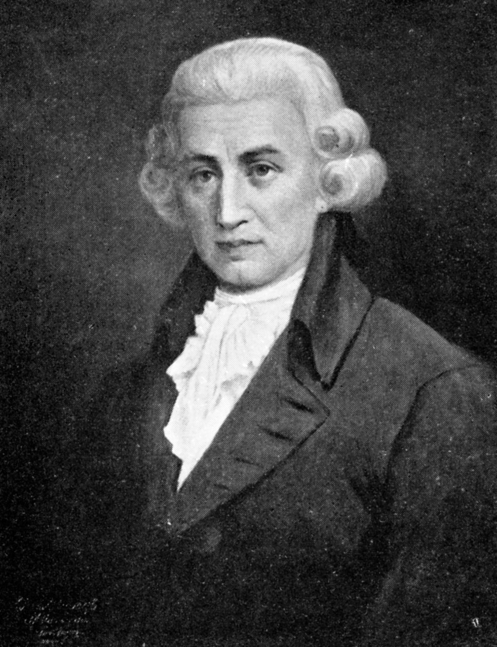 Franz Joseph Haydn, 1732-1809, klassismin ajan johtava säveltäjä, 1909 tekijältä Unbekannt