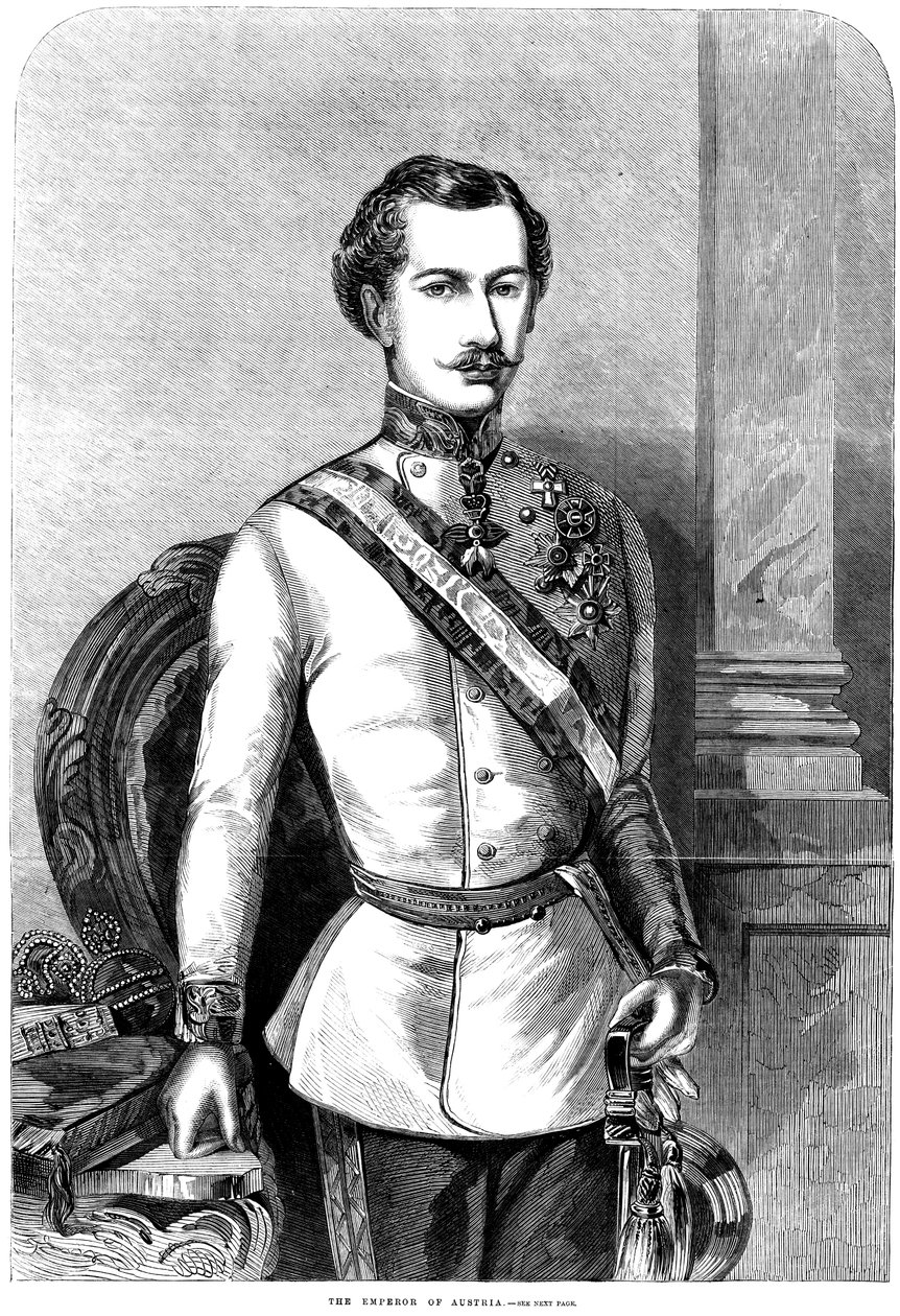 Franz Joseph I, Itävallan keisari, 1859 tekijältä Unbekannt