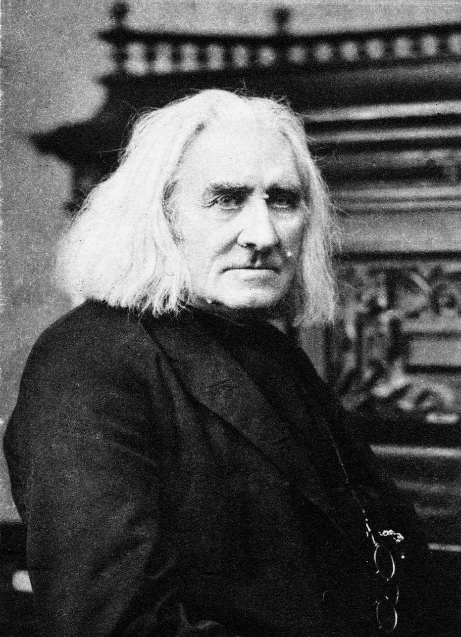 Franz Liszt, unkarilainen pianisti ja säveltäjä, 1800-luvun loppu tekijältä Unbekannt