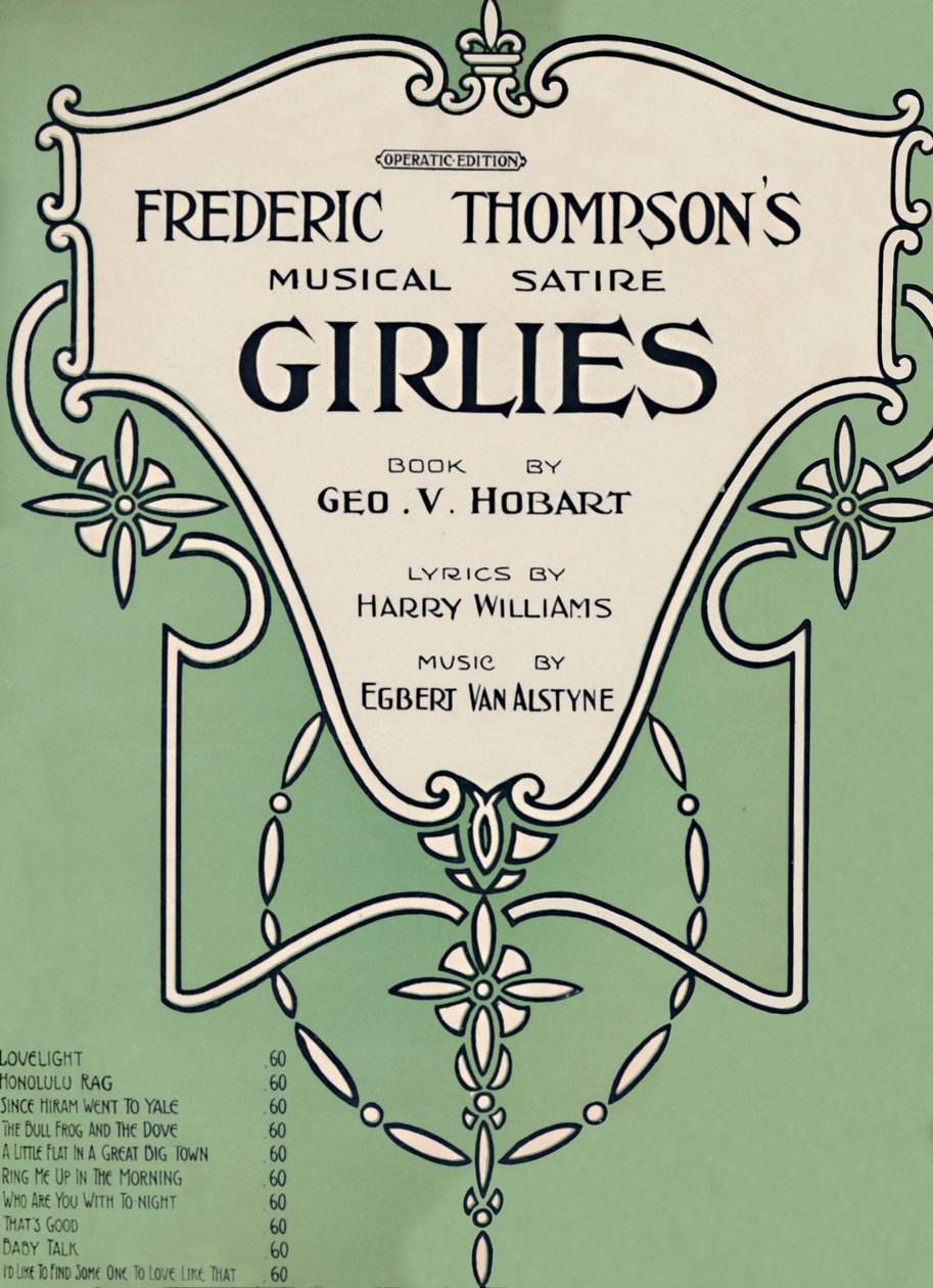 Frederic Thompsons Musical Satire Girlies, 1911. tekijältä Unbekannt