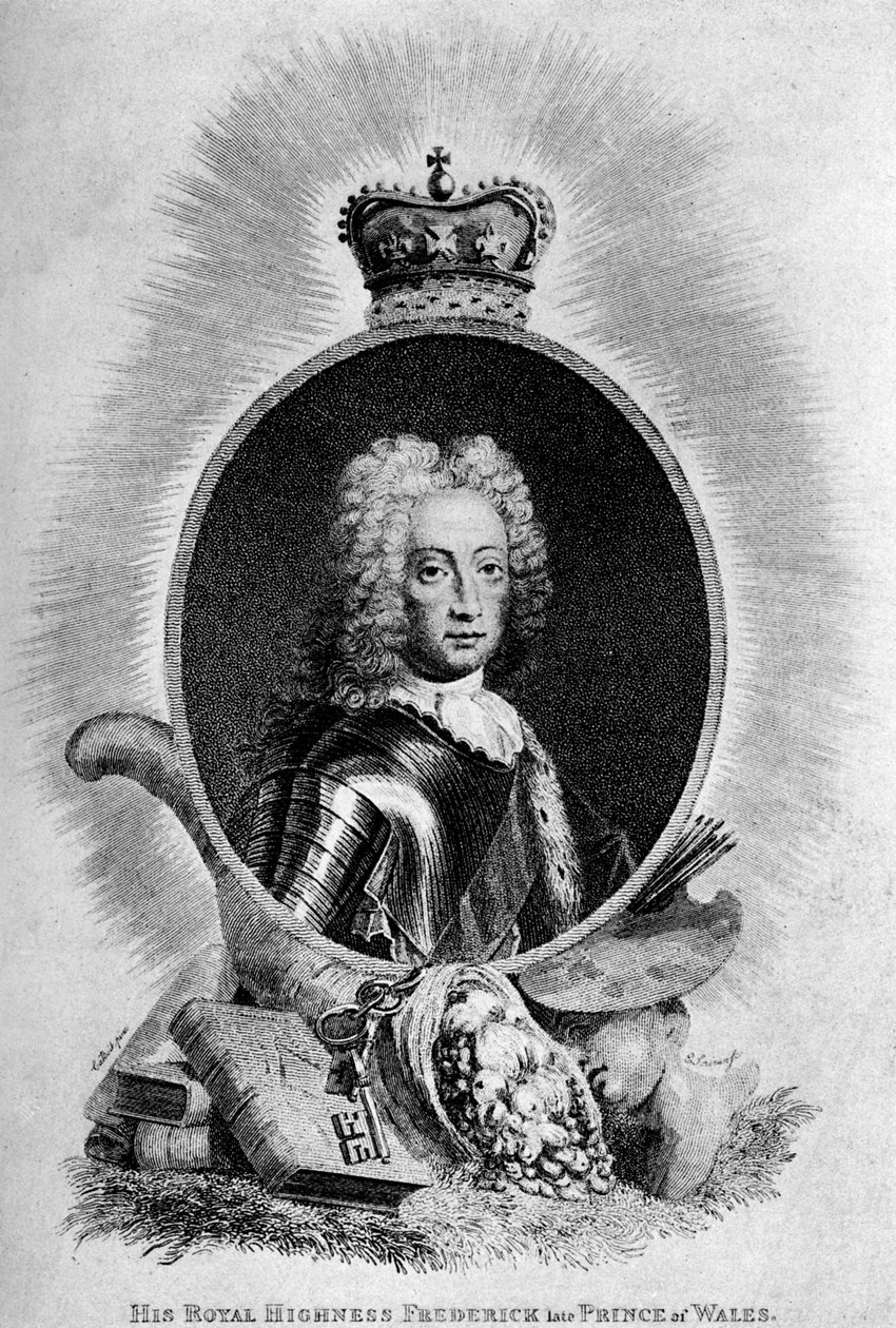Frederick Louis 1707-1751, Walesin prinssi, 1700-luku 1912 tekijältä Unbekannt