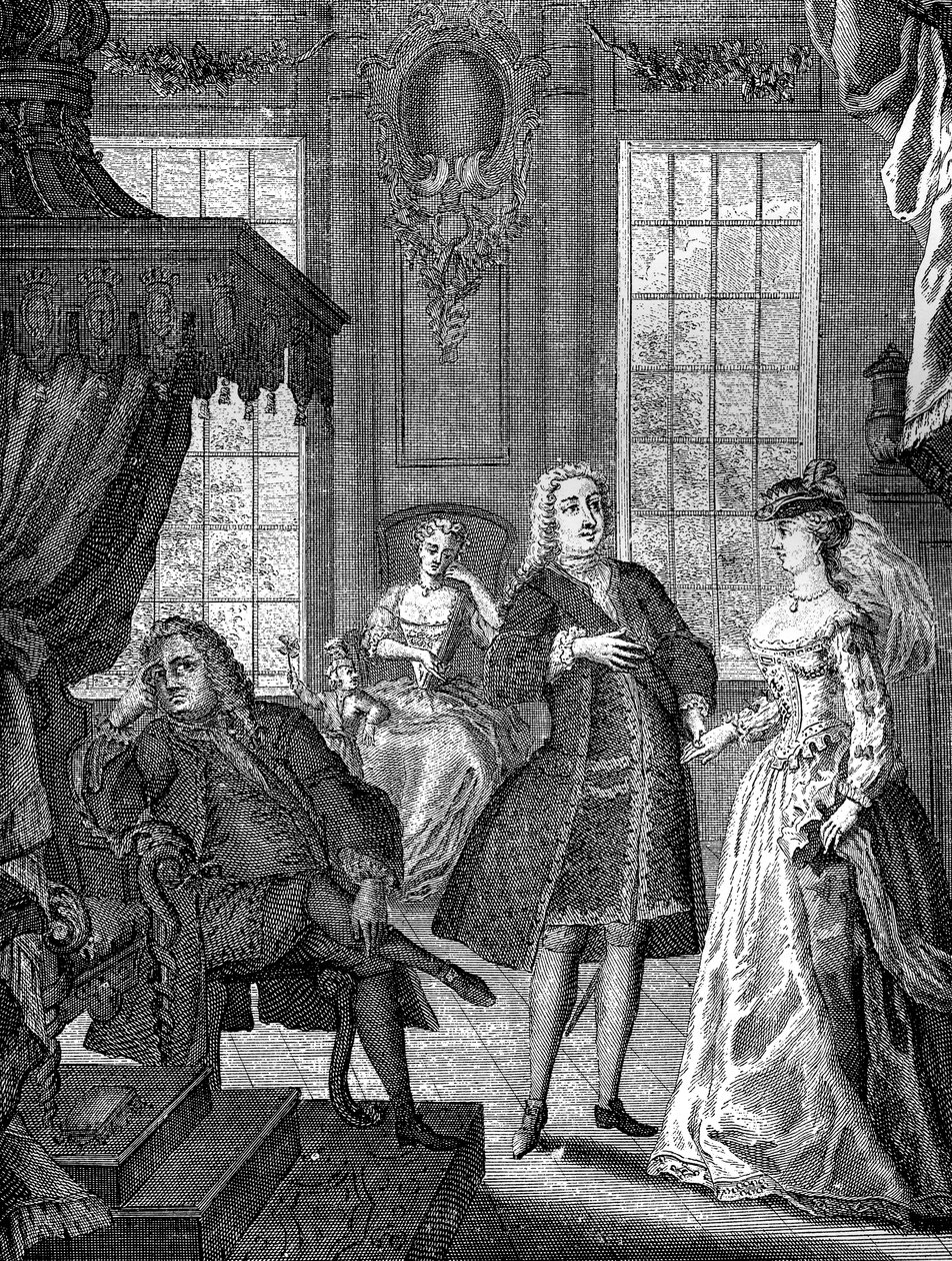 Frederick Walesin prinssi ja Saxe-Gothan prinsessa Augusta, 1736 tekijältä Unbekannt