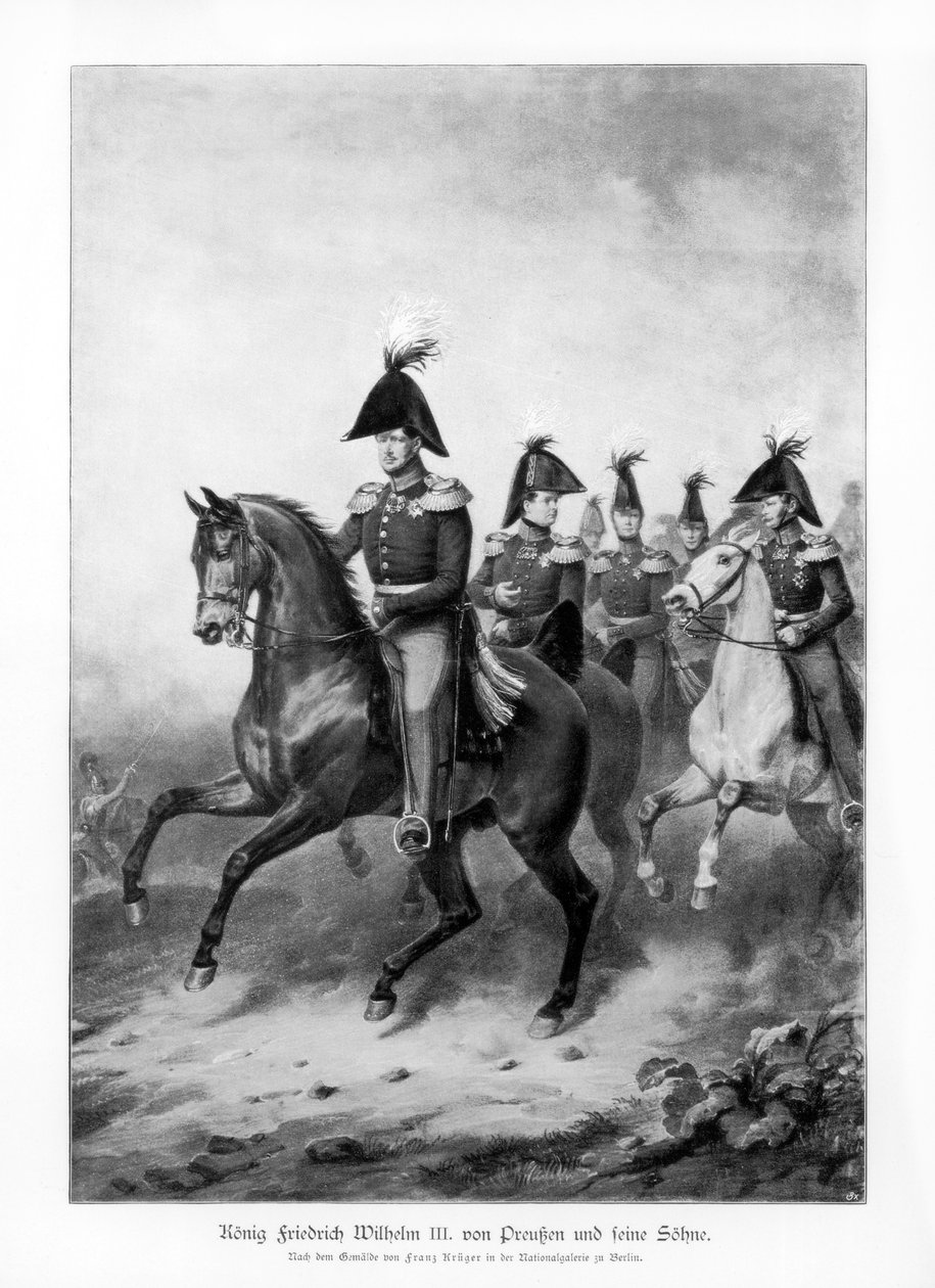 Frederick William III, Preussin kuningas ja hänen poikansa, 1900 tekijältä Unbekannt