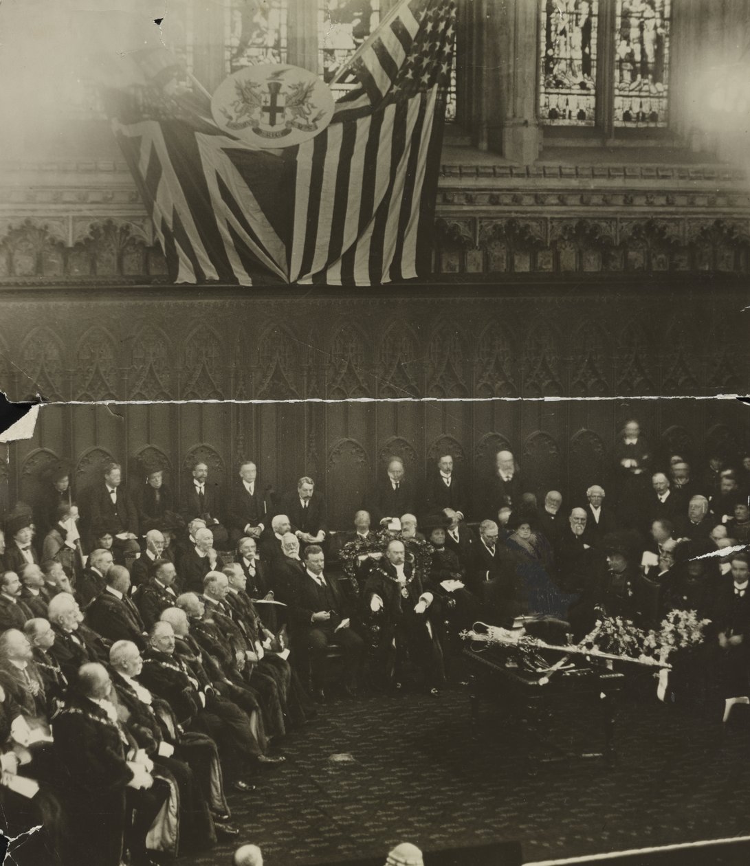 Lontoon Cityn vapaus myönnettiin Theodore Rooseveltille Guildhallissa Lontoossa tekijältä Unbekannt