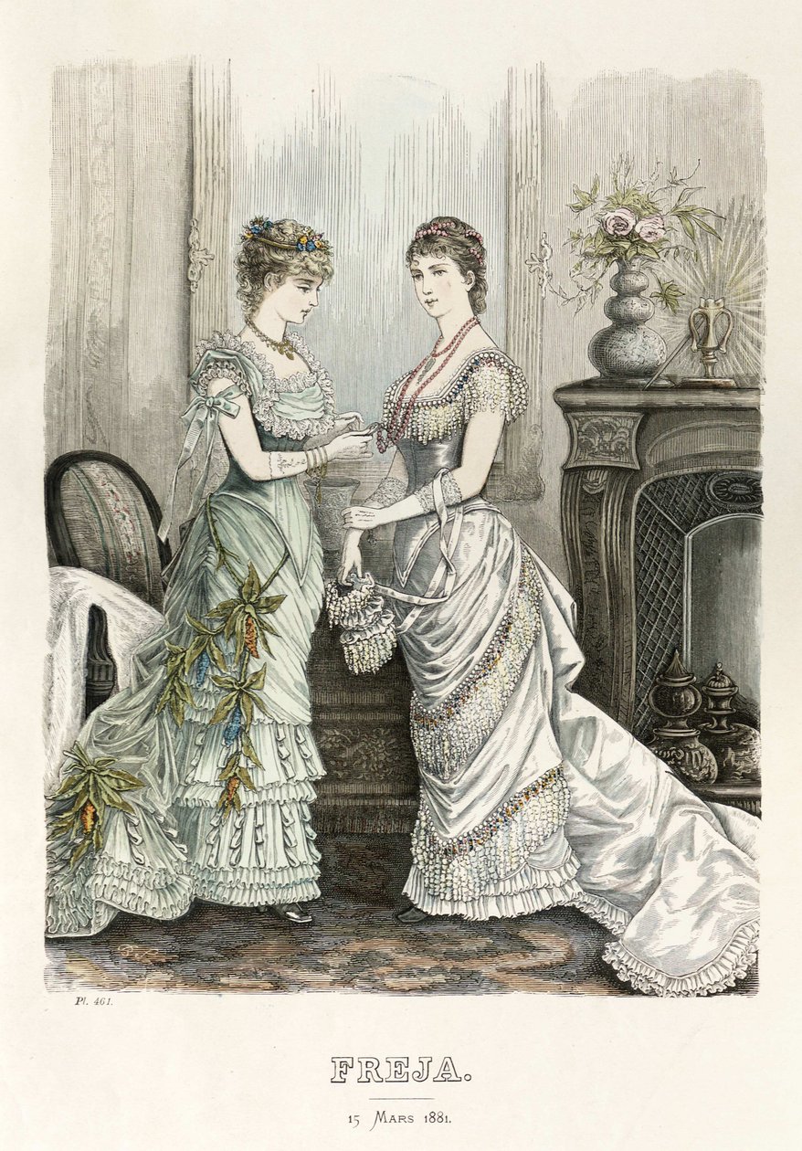 Freja-illustrerad skandinavisk modetidning 1881, kuva nro 6 tekijältä Unbekannt