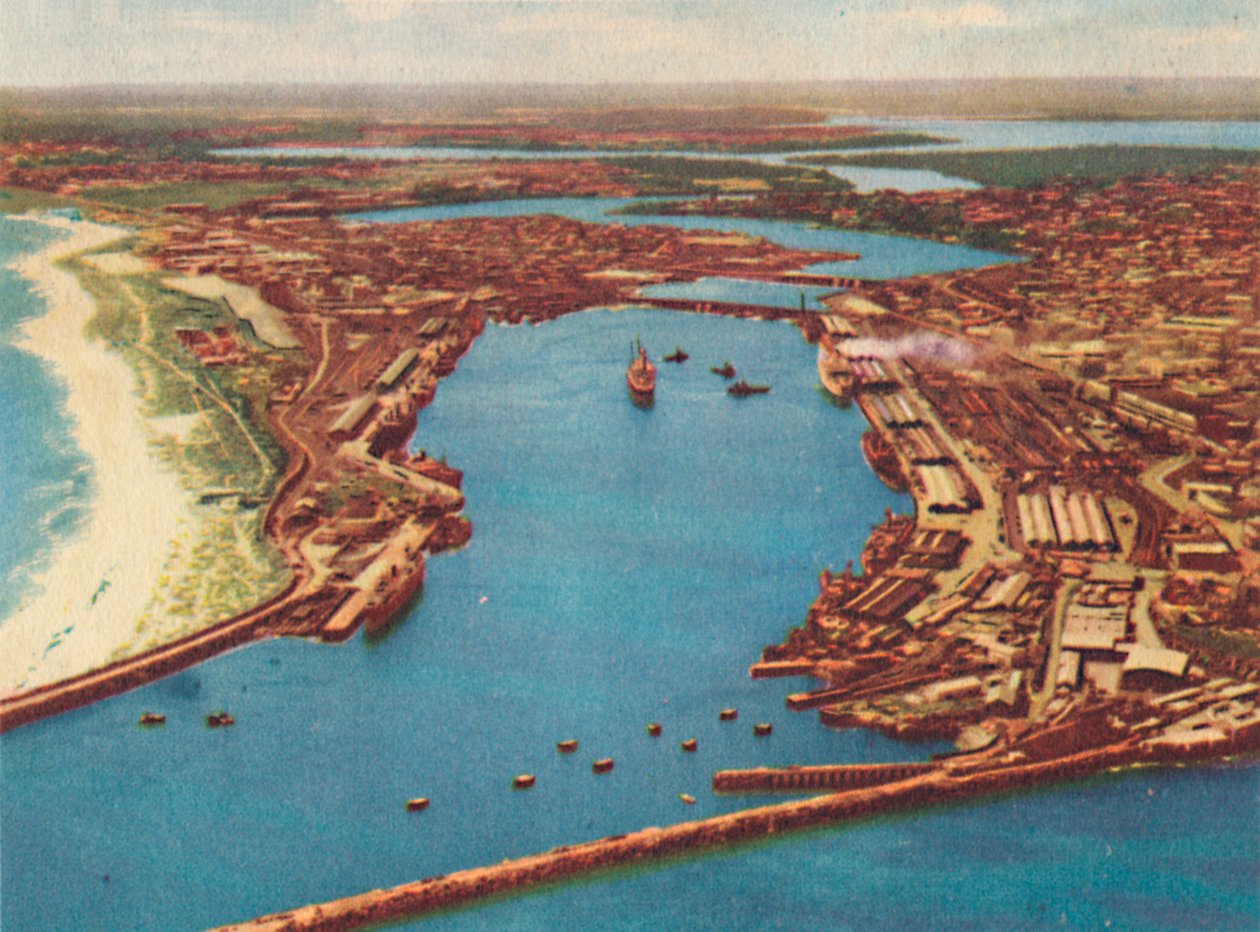Fremantlen satama ilmasta, vuodelta 1947. tekijältä Unbekannt