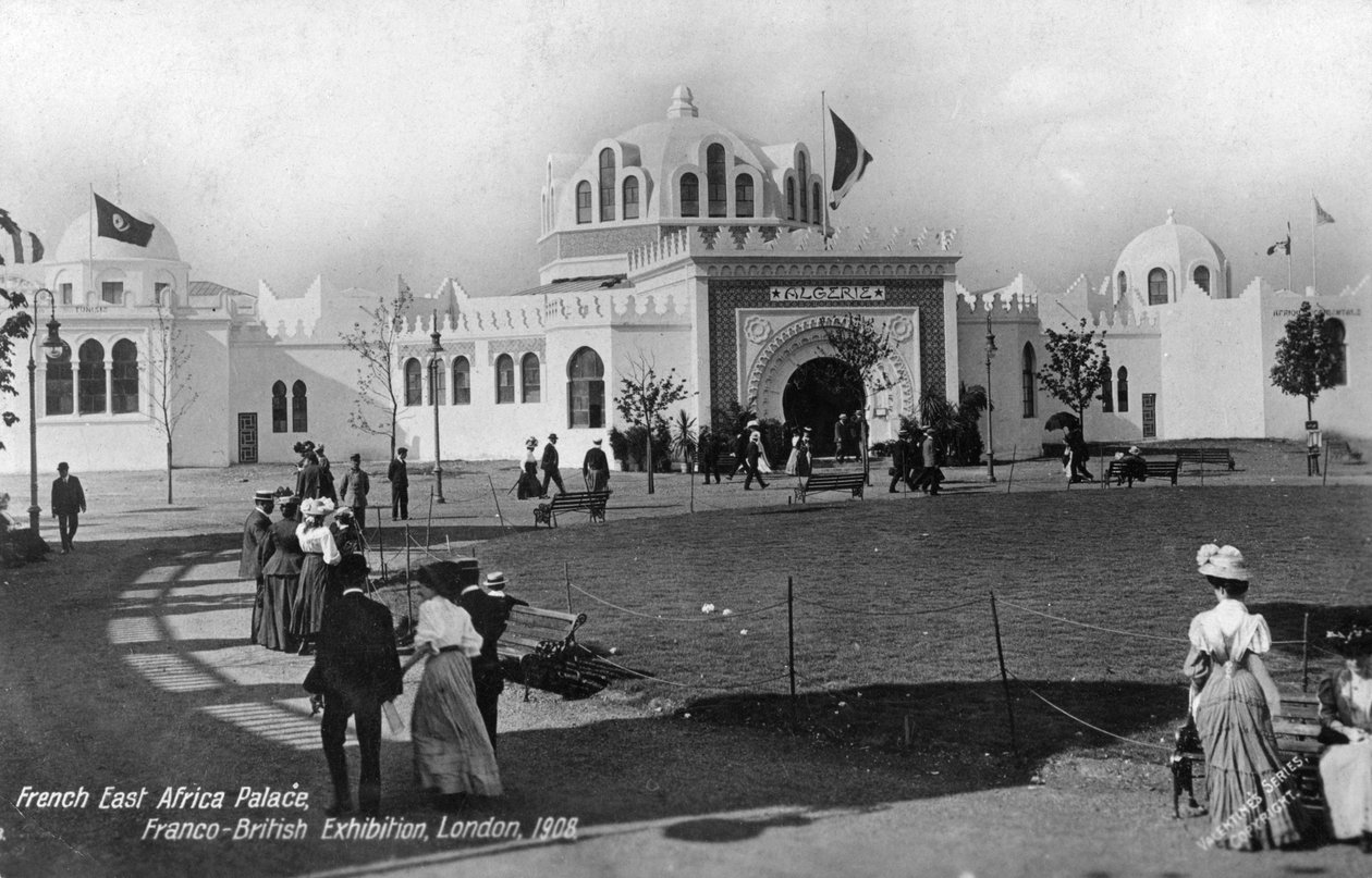 Ranskan Itä-Afrikan palatsi, ranskalais-brittiläinen näyttely, Lontoo, 1908 tekijältä Unbekannt